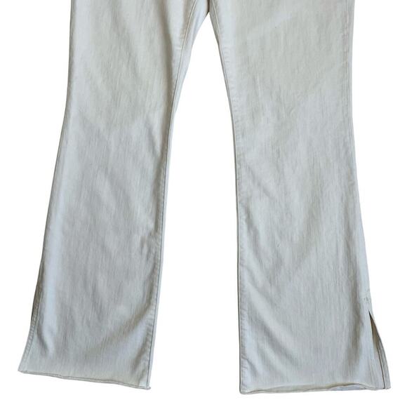 Madewell Sz 32 Kick Out Full-Length Jeans in Vintage Canvas Raw Hem Flared Y2K - Picture 7 of 16